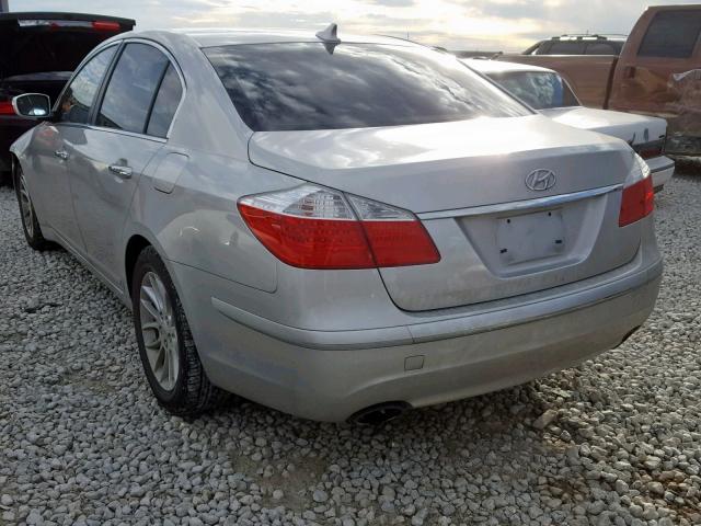 KMHGC4DE9BU141501 - 2011 HYUNDAI GENESIS 3. SILVER photo 3