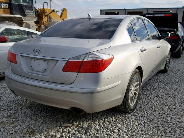 KMHGC4DE9BU141501 - 2011 HYUNDAI GENESIS 3. SILVER photo 4