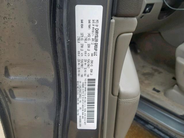 1C4RJEAGXCC305621 - 2012 JEEP GRAND CHER GRAY photo 10