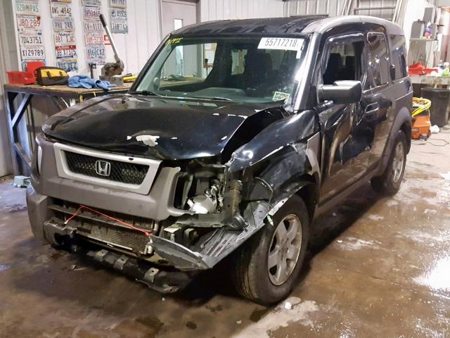 5J6YH27674L003588 - 2004 HONDA ELEMENT EX BLACK photo 2