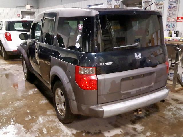 5J6YH27674L003588 - 2004 HONDA ELEMENT EX BLACK photo 3