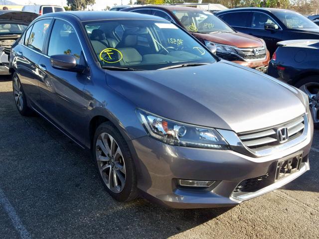 1HGCR2F53DA040429 - 2013 HONDA ACCORD SPO GRAY photo 1