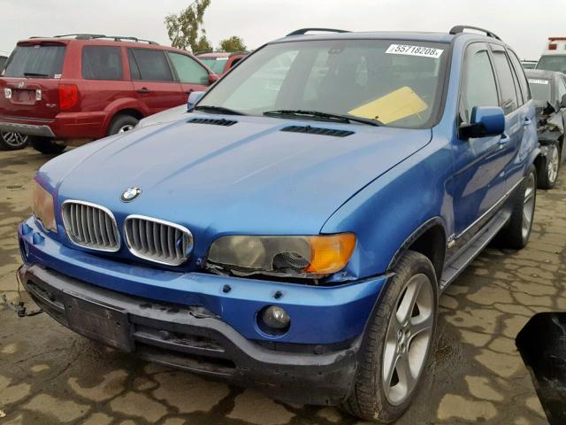 5UXFB93543LN79642 - 2003 BMW X5 4.6IS BLUE photo 2