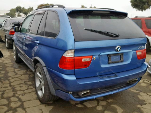 5UXFB93543LN79642 - 2003 BMW X5 4.6IS BLUE photo 3