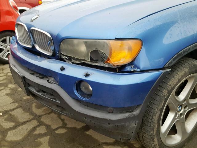 5UXFB93543LN79642 - 2003 BMW X5 4.6IS BLUE photo 9