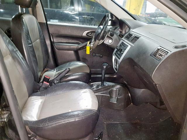 1FAFP34N37W184859 - 2007 FORD FOCUS ZX4 BLACK photo 5