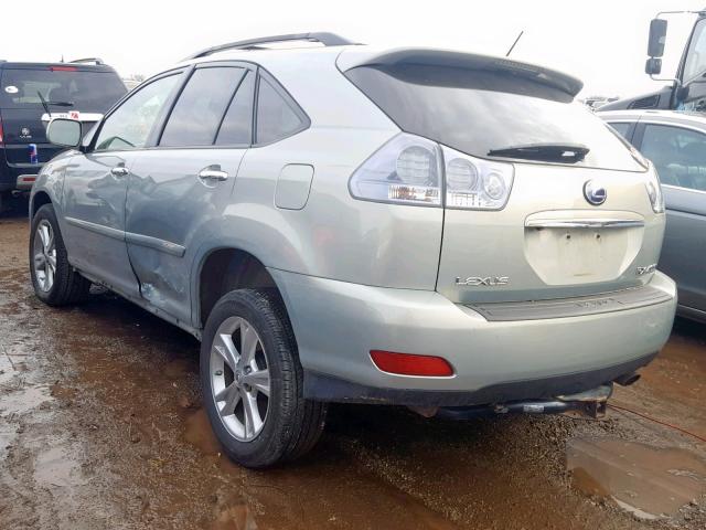 JTJHW31U782056194 - 2008 LEXUS RX 400H SILVER photo 3