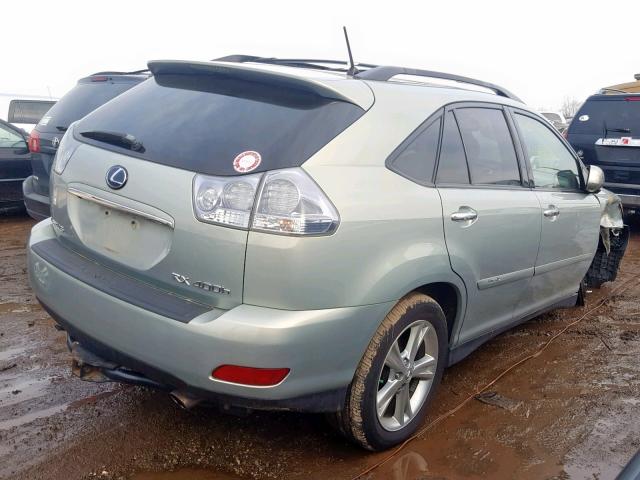 JTJHW31U782056194 - 2008 LEXUS RX 400H SILVER photo 4