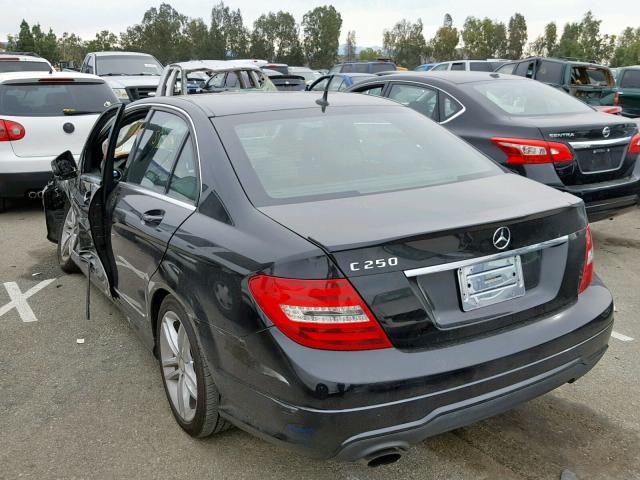 WDDGF4HB4DR289806 - 2013 MERCEDES-BENZ C 250 BLACK photo 3