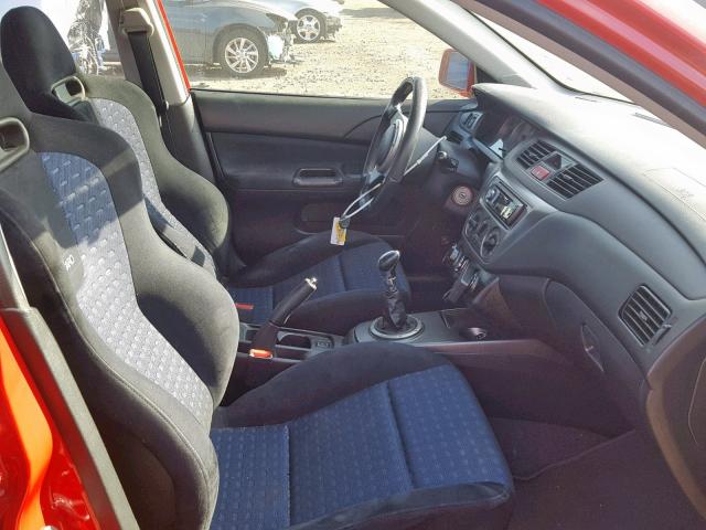 JA3AH86F93U089988 - 2003 MITSUBISHI LANCER EVO RED photo 5