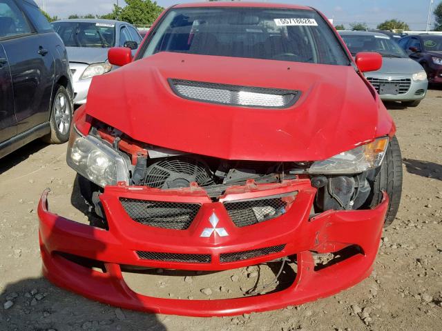 JA3AH86F93U089988 - 2003 MITSUBISHI LANCER EVO RED photo 9