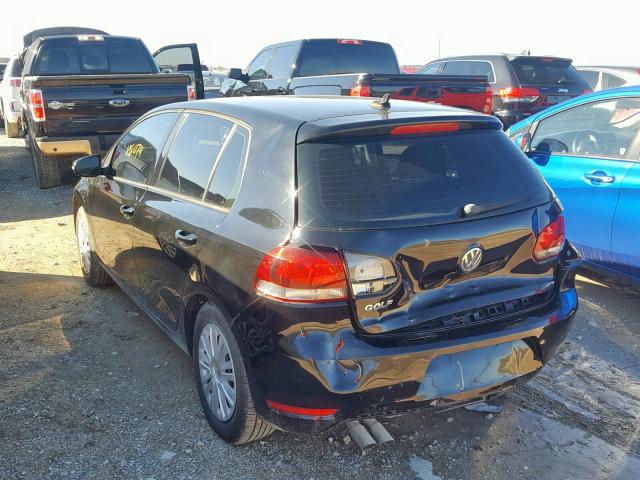 WVWDA7AJ6CW033018 - 2012 VOLKSWAGEN GOLF 黑色 照片 3