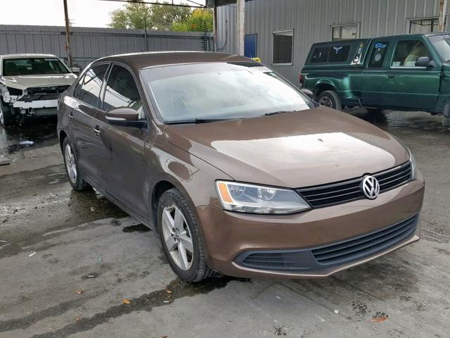 3VW3L7AJ5CM471080 - 2012 VOLKSWAGEN JETTA TDI BROWN photo 1