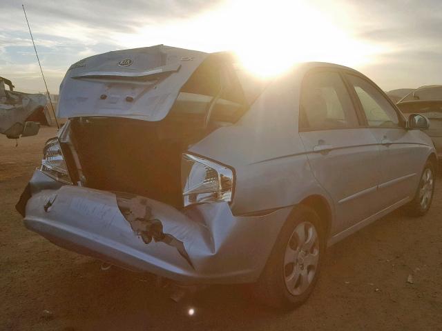 KNAFE121585569901 - 2008 KIA SPECTRA EX SILVER photo 4