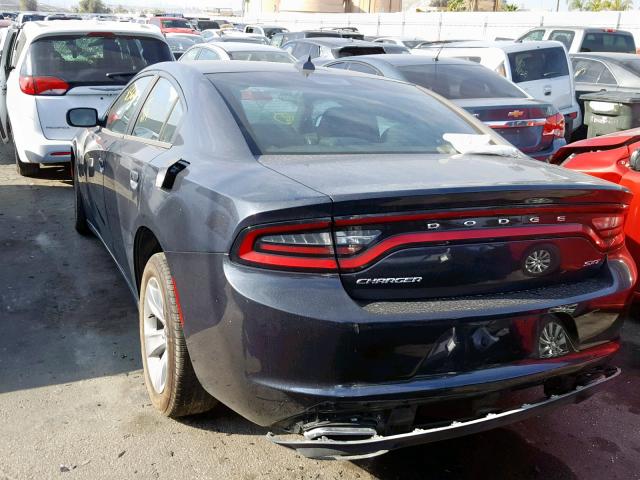 2C3CDXHG8HH523967 - 2017 DODGE CHARGER SX GRAY photo 3