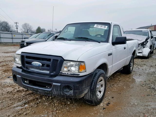 1FTYR10D29PA50193 - 2009 FORD RANGER WHITE photo 2