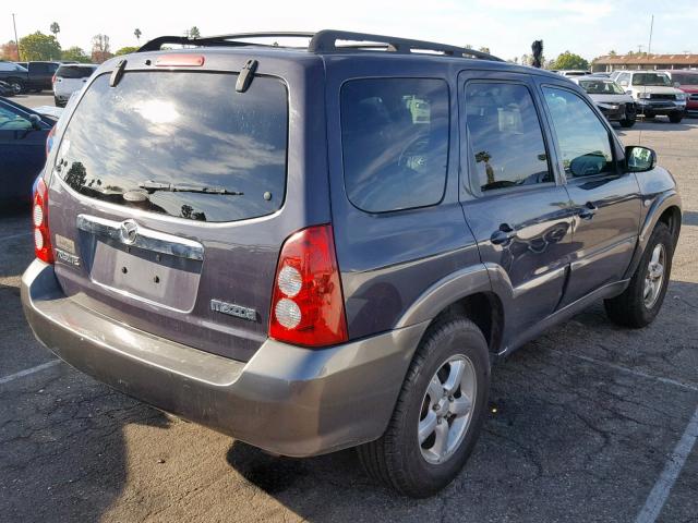 4F2CZ94185KM61064 - 2005 MAZDA TRIBUTE S GRAY photo 4