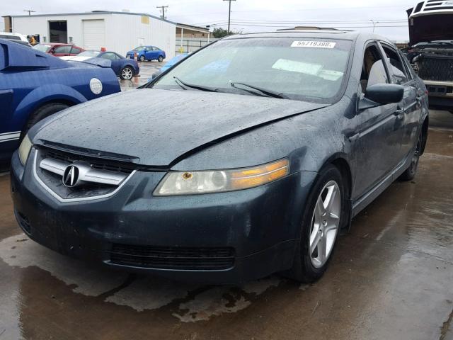 19UUA66275A036751 - 2005 ACURA TL TEAL photo 2