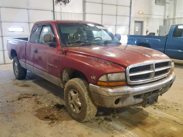 1B7GG22Y4WS598602 - 1998 DODGE DAKOTA MAROON photo 1