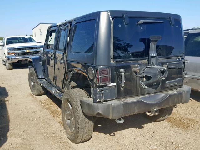 1C4BJWEG8GL103108 - 2016 JEEP WRANGLER U BLACK photo 3