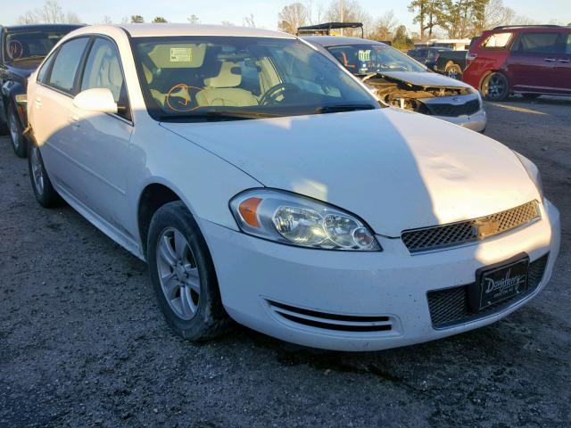 2G1WA5E35E1138399 - 2014 CHEVROLET IMPALA LIM WHITE photo 1