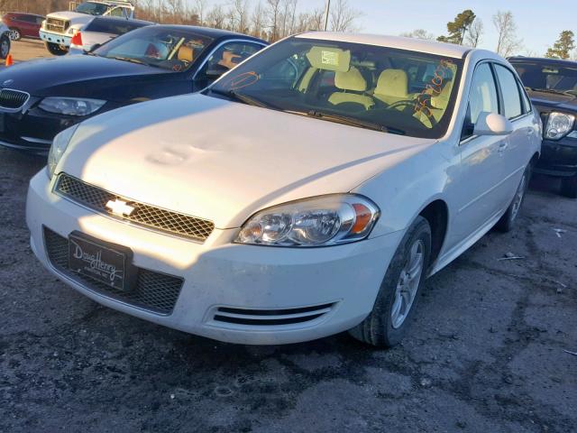 2G1WA5E35E1138399 - 2014 CHEVROLET IMPALA LIM WHITE photo 2