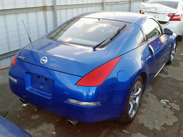 JN1AZ34D26M330705 - 2006 NISSAN 350Z COUPE BLUE photo 4