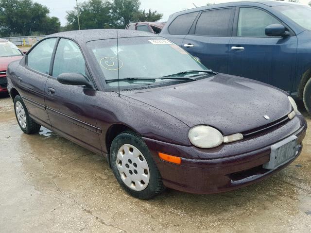 1B3ES47C9WD685593 - 1998 DODGE NEON HIGHL MAROON photo 1