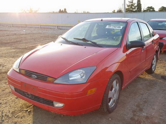 1FAFP38363W307203 - 2003 FORD FOCUS ZTS RED photo 2