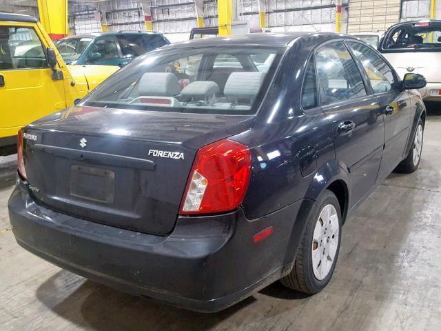 KL5JD56Z26K462431 - 2006 SUZUKI FORENZA BLACK photo 4