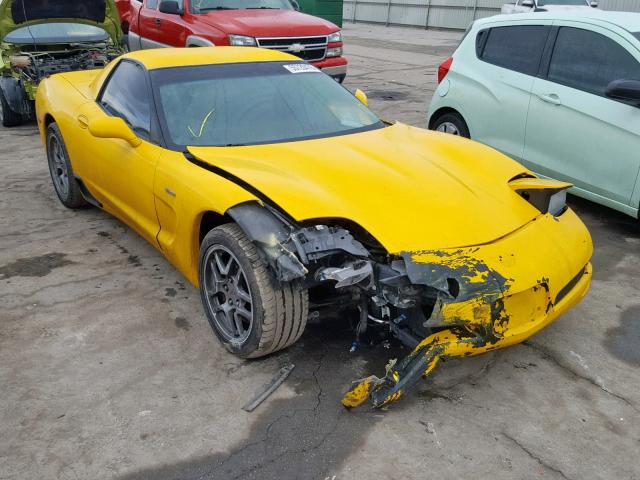 1G1YY12S735125674 - 2003 CHEVROLET CORVETTE Z YELLOW photo 1