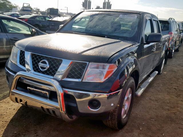 1N6AD09U77C435344 - 2007 NISSAN FRONTIER C BLACK photo 2