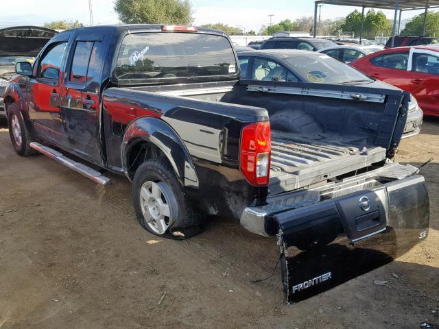 1N6AD09U77C435344 - 2007 NISSAN FRONTIER C BLACK photo 3