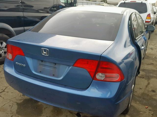 1HGFA16828L008896 - 2008 HONDA CIVIC BLUE photo 4