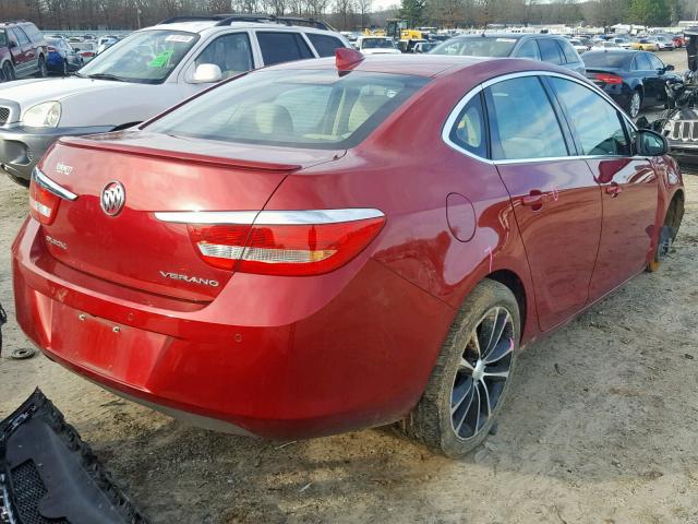 1G4PW5SK6G4171665 - 2016 BUICK VERANO SPO RED photo 4