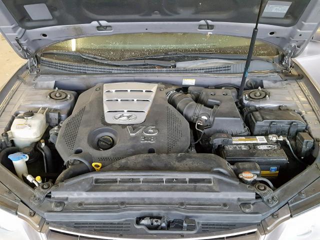 KMHFC46F08A303902 - 2008 HYUNDAI AZERA SE GRAY photo 7