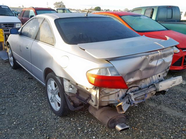 19UYA41703A010627 - 2003 ACURA 3.2CL TYPE SILVER photo 3