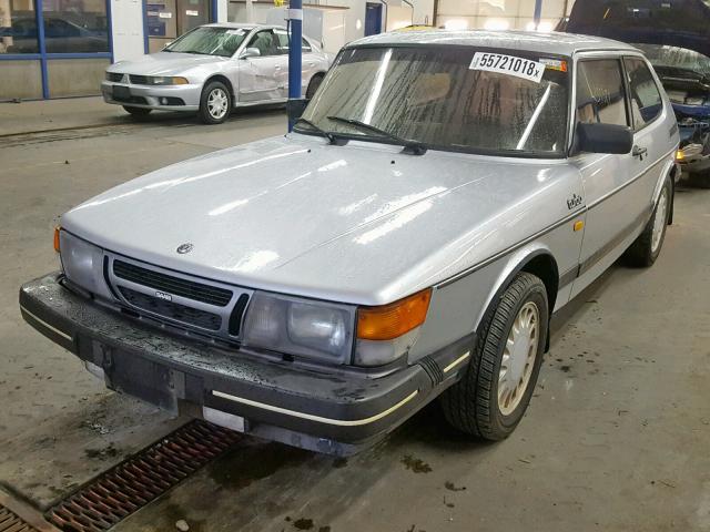 YS3AD35L0G2006157 - 1986 SAAB 900 SILVER photo 2