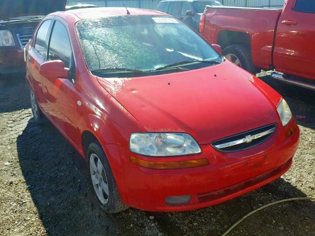 KL1TD56686B636695 - 2006 CHEVROLET AVEO BASE Qırmızı foto 1