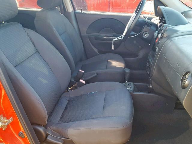 KL1TD56686B636695 - 2006 CHEVROLET AVEO BASE Qırmızı foto 5