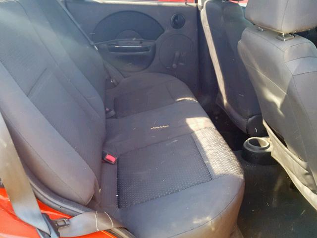 KL1TD56686B636695 - 2006 CHEVROLET AVEO BASE Qırmızı foto 6