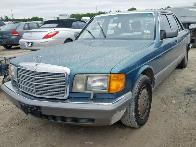 WDBCA39D4HA346073 - 1987 MERCEDES-BENZ 560 SEL GREEN photo 2