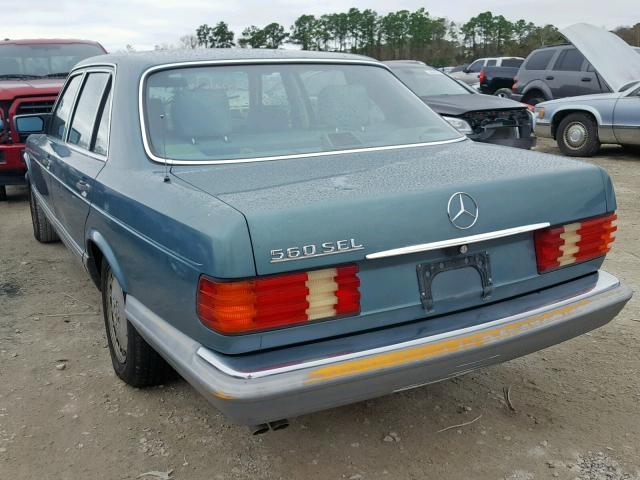 WDBCA39D4HA346073 - 1987 MERCEDES-BENZ 560 SEL GREEN photo 4