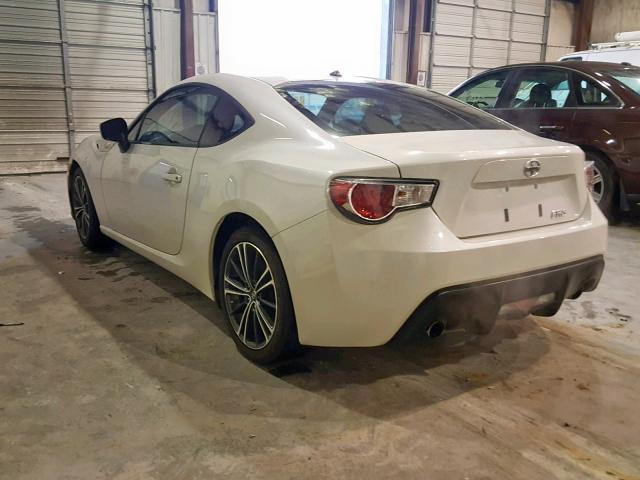 JF1ZNAA14D2722609 - 2013 TOYOTA SCION FR-S WHITE photo 3