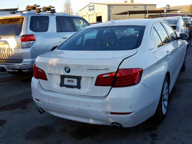 WBA5E1C52ED221021 - 2014 BMW ACTIVEHYBR WHITE photo 4