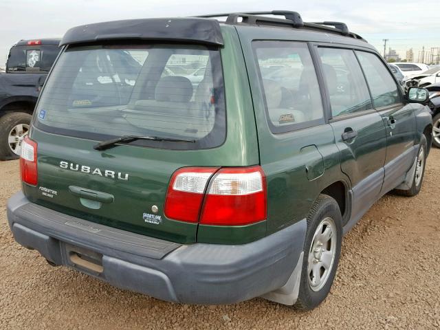 JF1SF63592H735247 - 2002 SUBARU FORESTER L GREEN photo 4