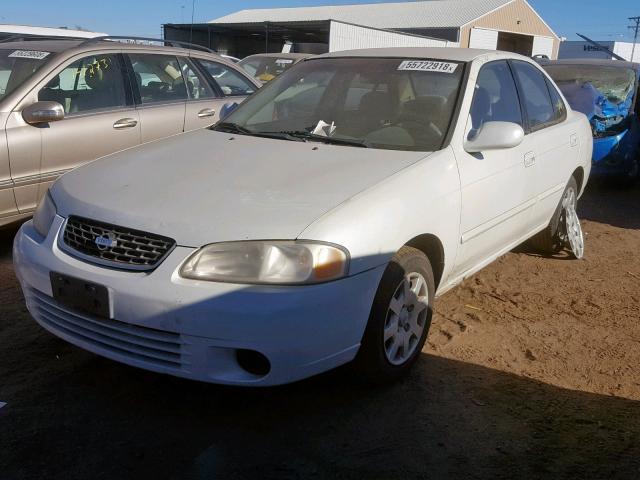 3N1CB51D8YL342450 - 2000 NISSAN SENTRA BAS WHITE photo 2