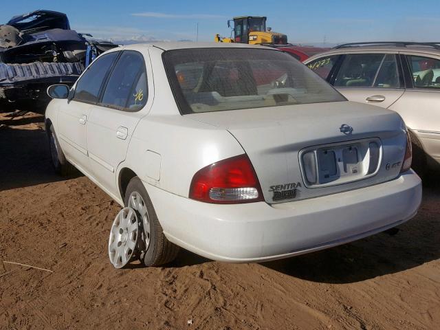 3N1CB51D8YL342450 - 2000 NISSAN SENTRA BAS WHITE photo 3