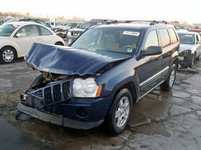 1J8GR48K06C137957 - 2006 JEEP GRAND CHER BLUE photo 2