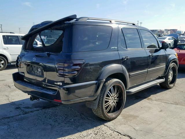 5TDZT38A61S015145 - 2001 TOYOTA SEQUOIA LI BLACK photo 4